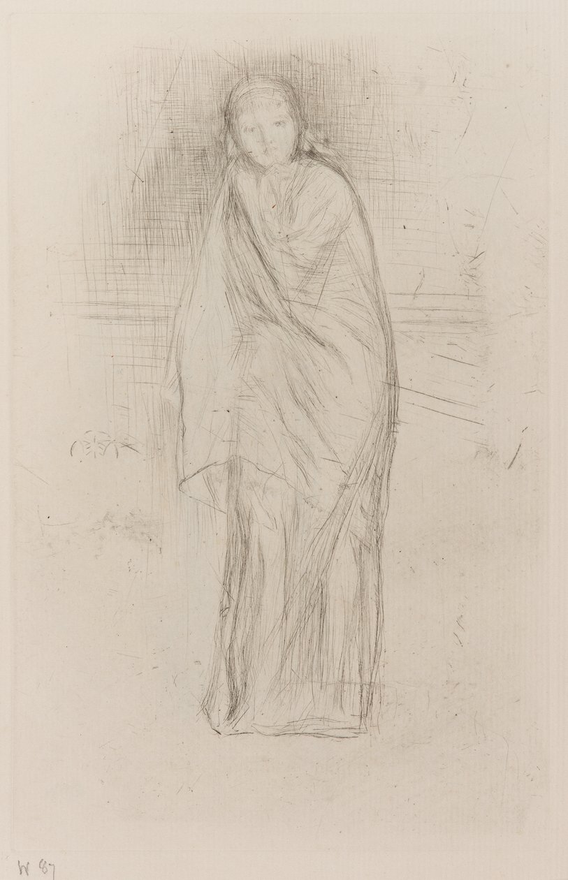 Drapowany model, 1870. autorstwa James Abbott McNeill Whistler
