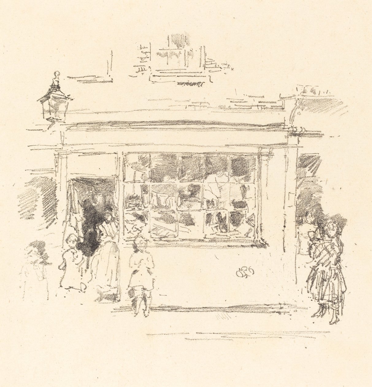 Szmaty Drury Lane, 1888. autorstwa James Abbott McNeill Whistler