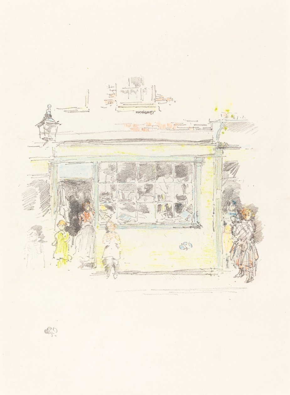 Szmaty Drury Lane, 1888. autorstwa James Abbott McNeill Whistler