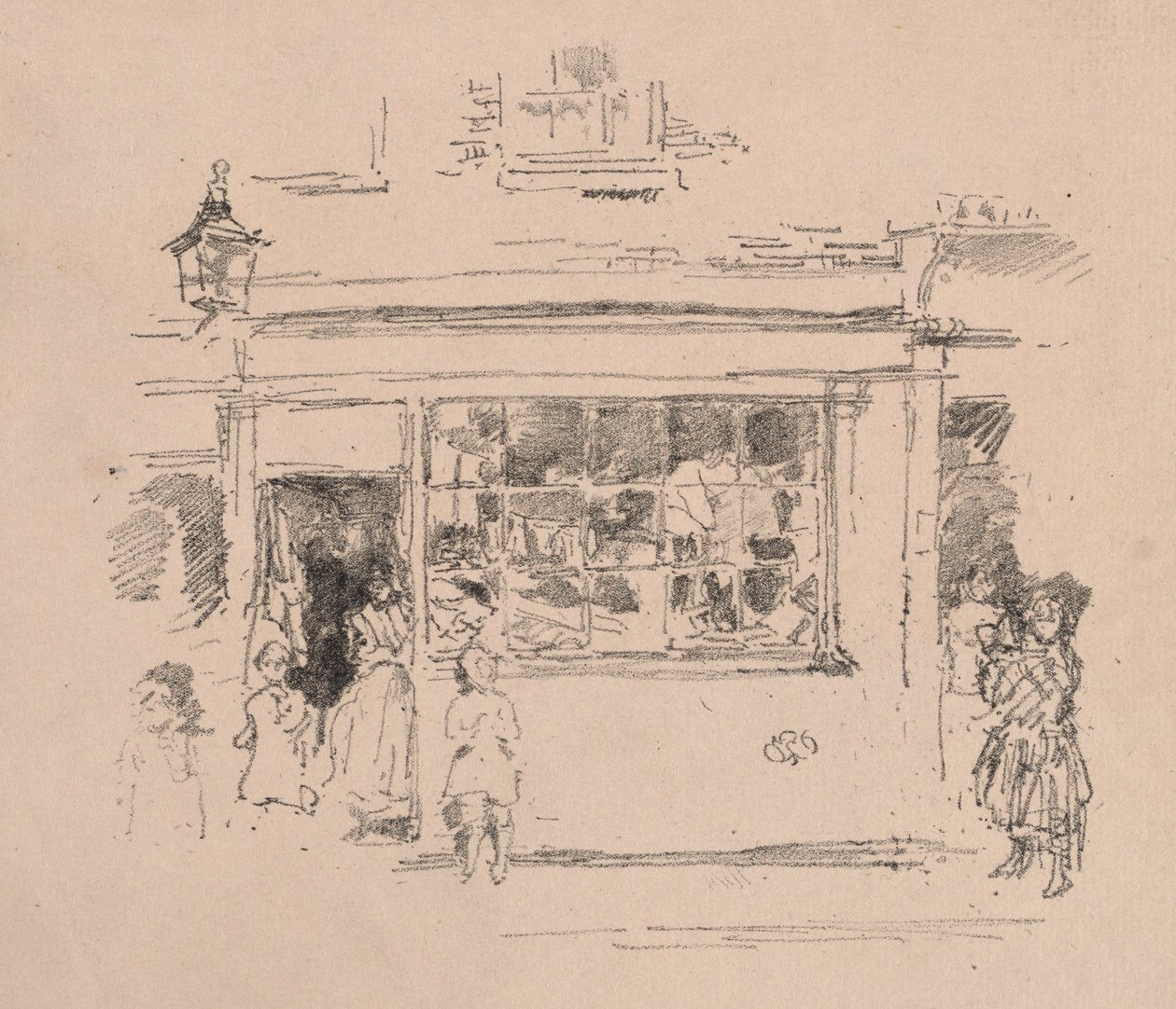 Szmaty Drury Lane, 1888. autorstwa James Abbott McNeill Whistler
