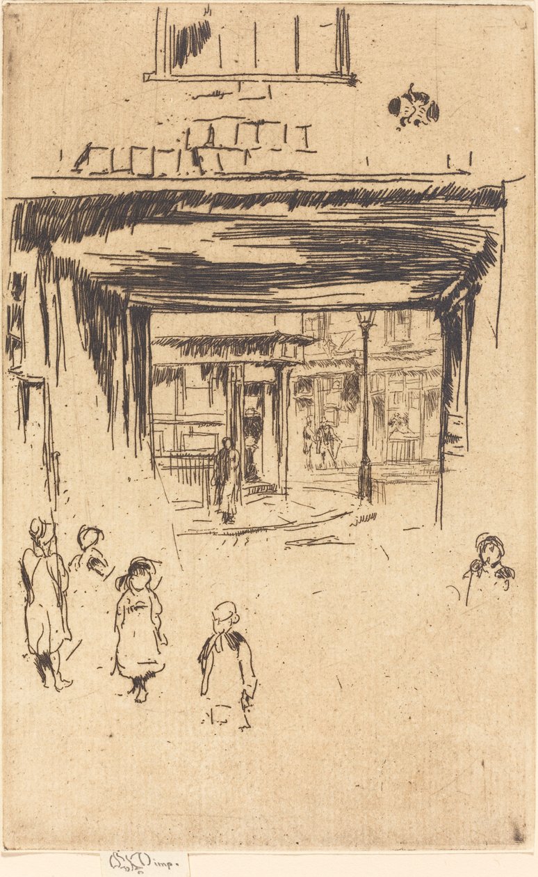 Drury Lane, ok. godz. 18801881. autorstwa James Abbott McNeill Whistler