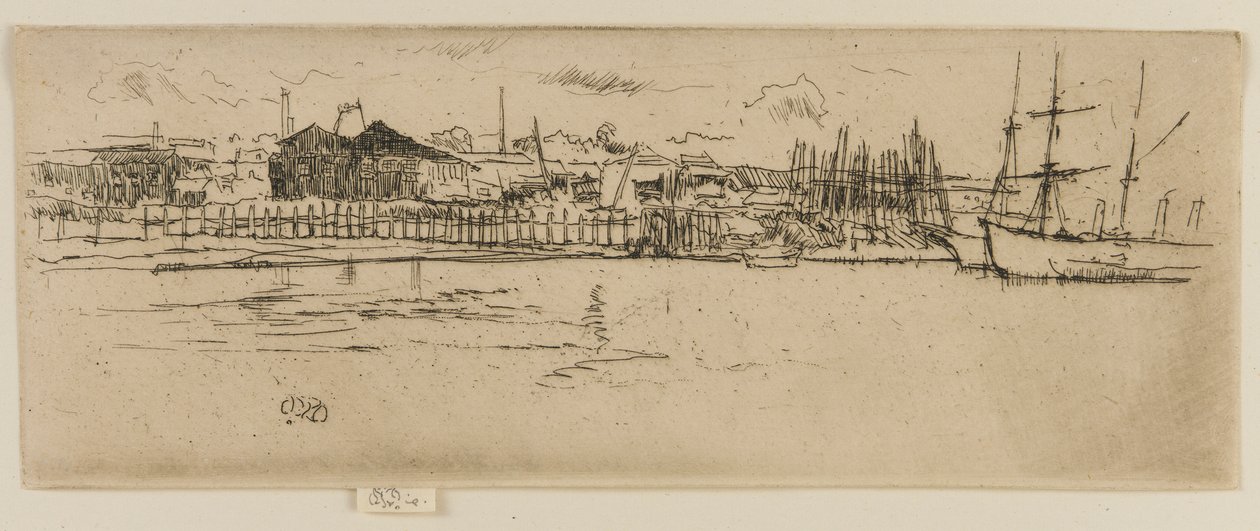 Suche doki, Southampton, 1887. autorstwa James Abbott McNeill Whistler