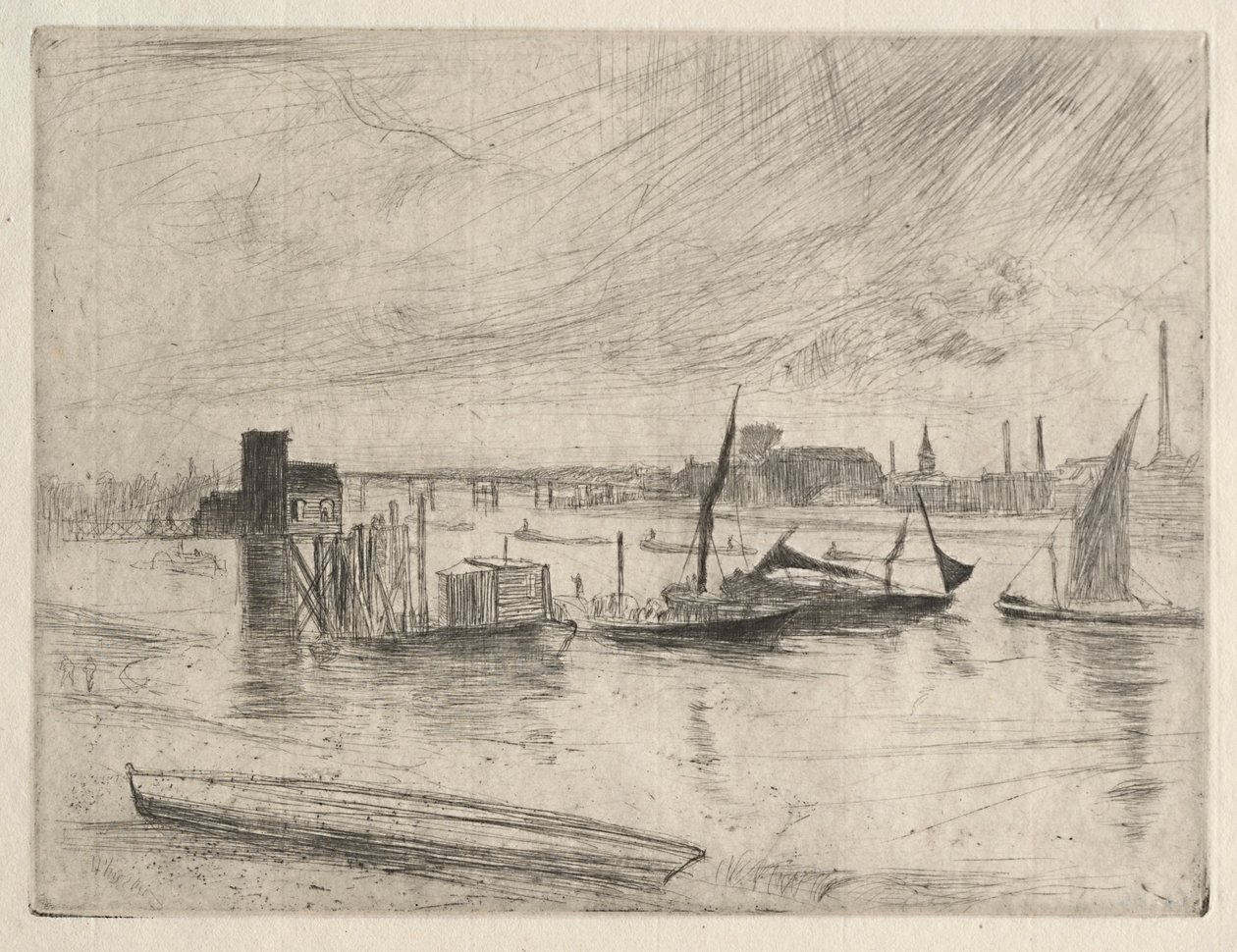 Wczesny poranek Battersea, 1861. autorstwa James Abbott McNeill Whistler
