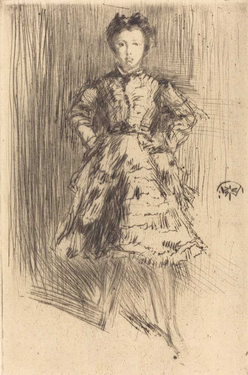 Elinor Leyland, 1873. autorstwa James Abbott McNeill Whistler