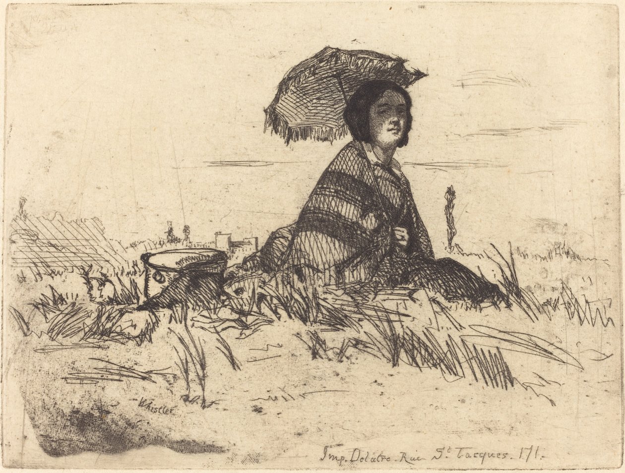 W pełnym słońcu, 1858. autorstwa James Abbott McNeill Whistler