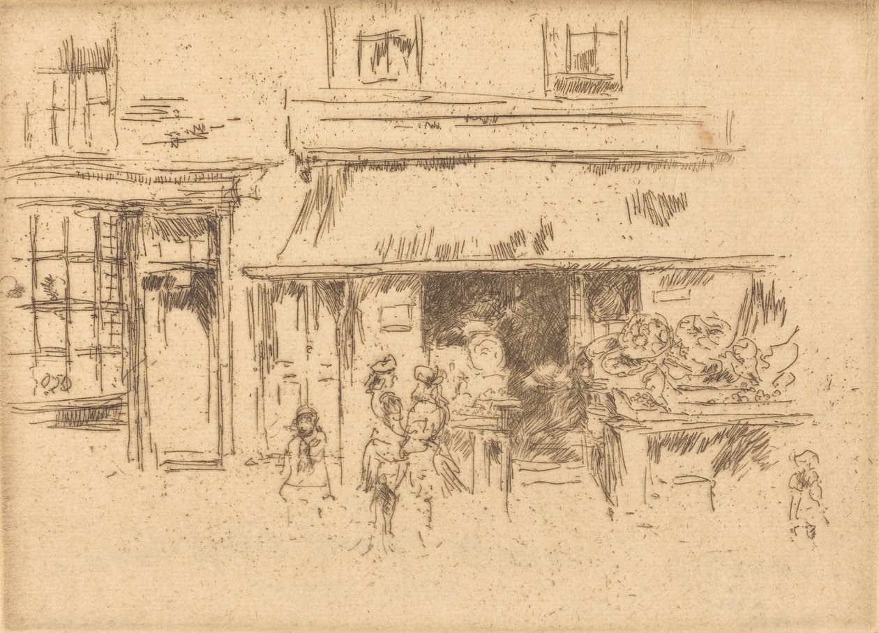 ul. Exeter, ok. godz. 18861888. autorstwa James Abbott McNeill Whistler