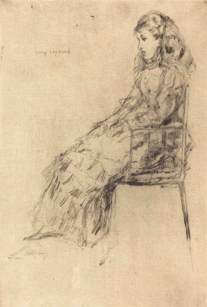 Fanny Leyland, 1873. autorstwa James Abbott McNeill Whistler