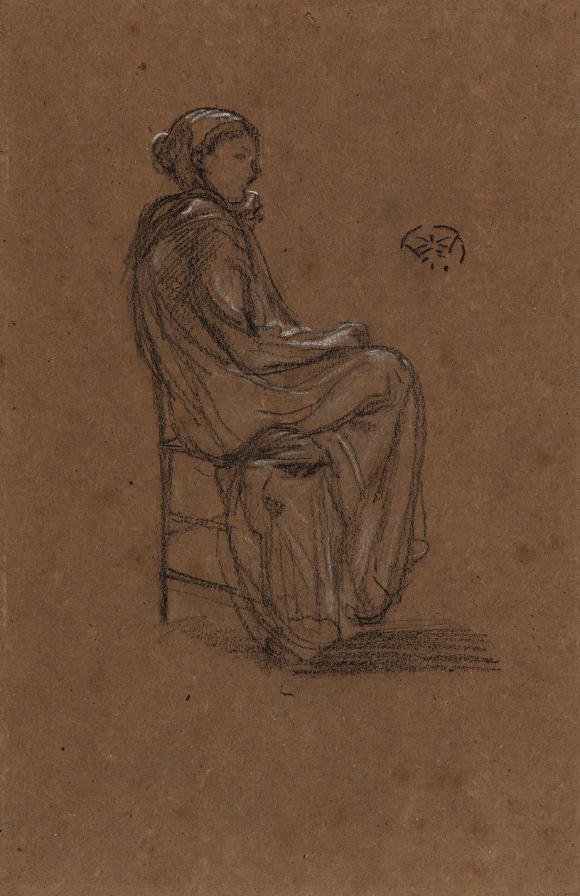Postać kobieca siedząca, 1870-1873. autorstwa James Abbott McNeill Whistler