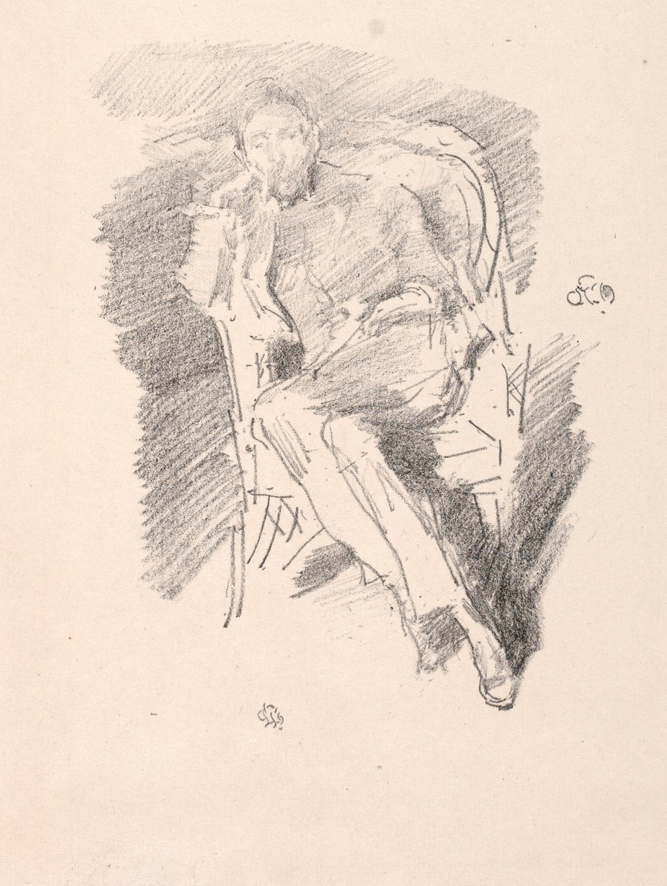 Ognisko - Joseph Pennell, nr 2, 1896. autorstwa James Abbott McNeill Whistler