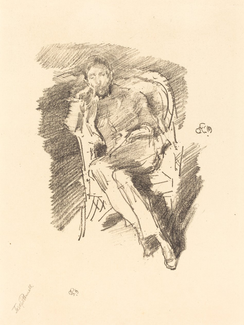 Światło ognia: Joseph Pennell, nr 2, 1896. autorstwa James Abbott McNeill Whistler