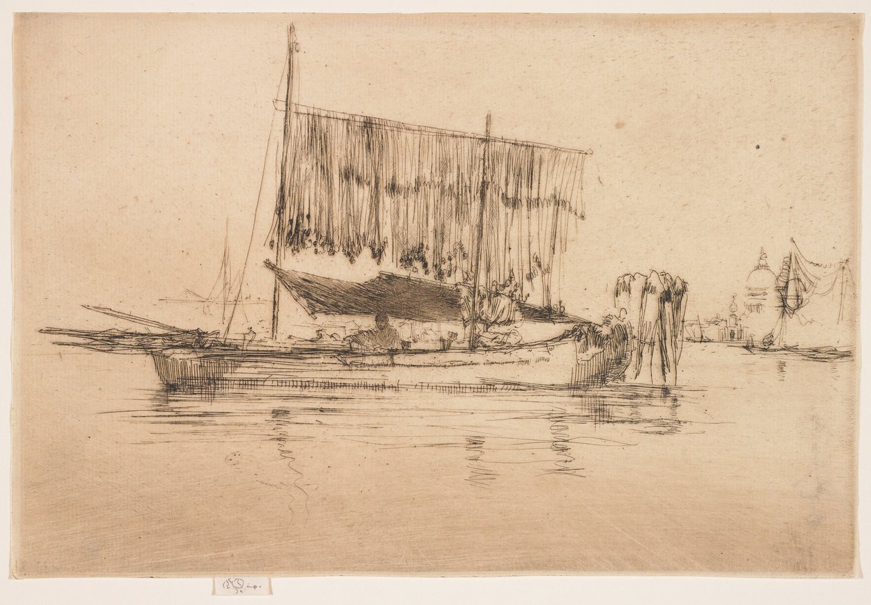 Łódź rybacka z drugiej serii weneckiej autorstwa James Abbott McNeill Whistler