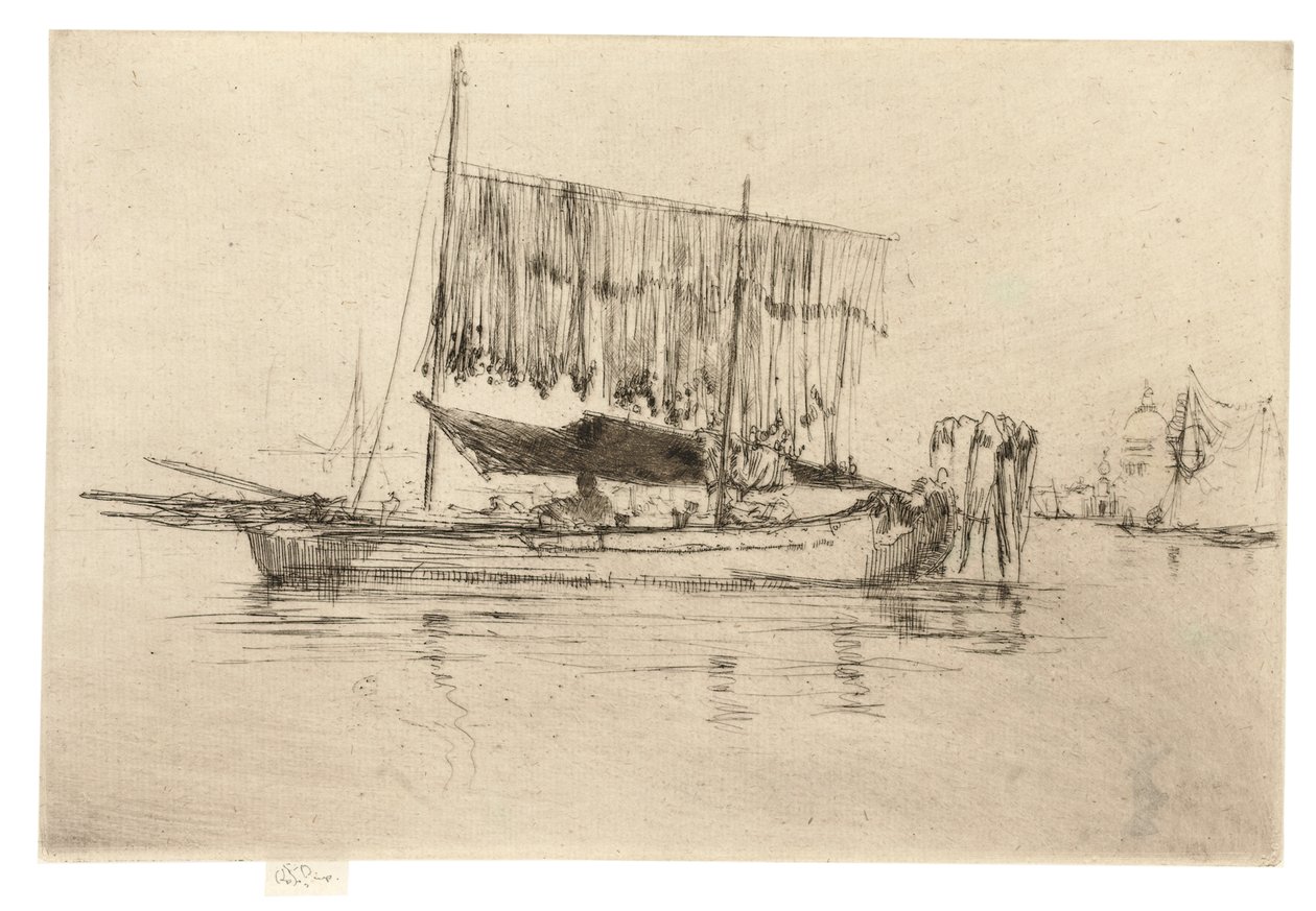 Łódź rybacka, 1879-80 autorstwa James Abbott McNeill Whistler
