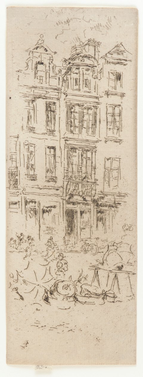 Targ kwiatowy, Bruksela, 1887. autorstwa James Abbott McNeill Whistler