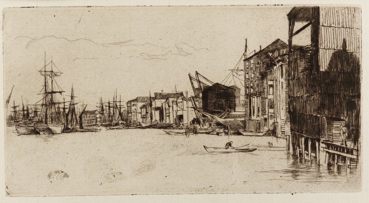 Nabrzeże Wolnego Handlu, 1877. autorstwa James Abbott McNeill Whistler