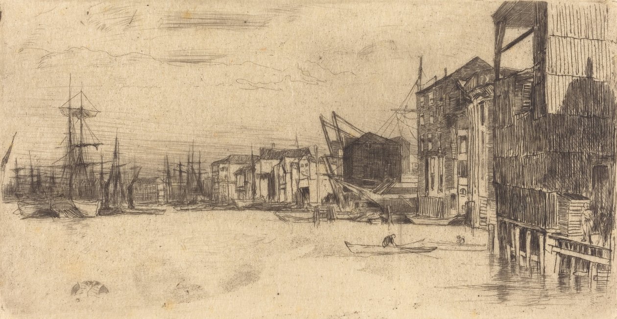 Nabrzeże Wolnego Handlu, 1877. autorstwa James Abbott McNeill Whistler