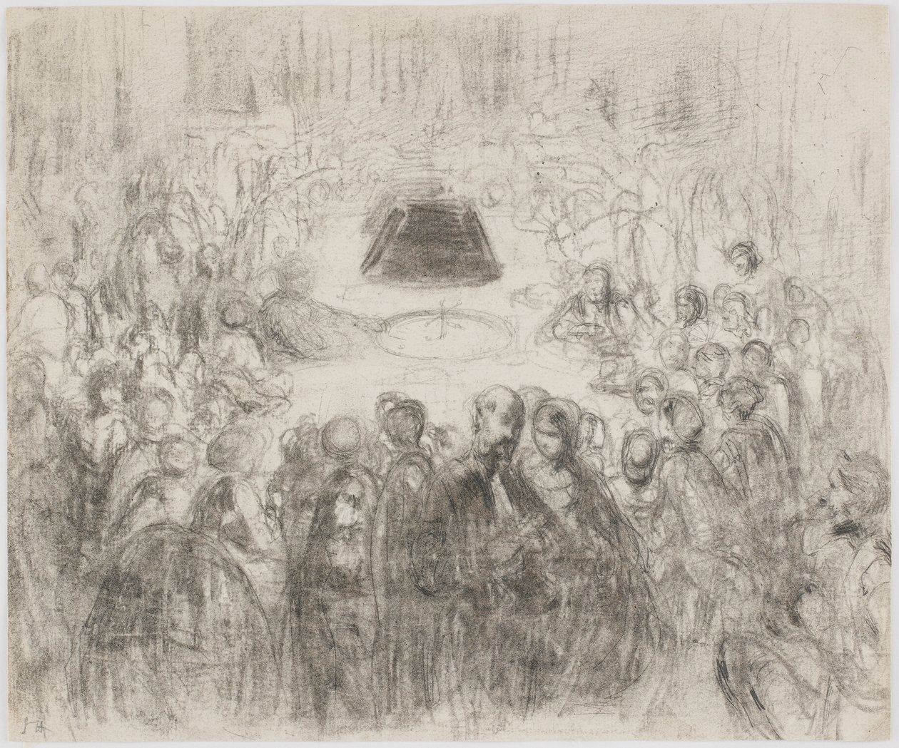 Salon hazardowy w Baden-Baden, 1858. autorstwa James Abbott McNeill Whistler