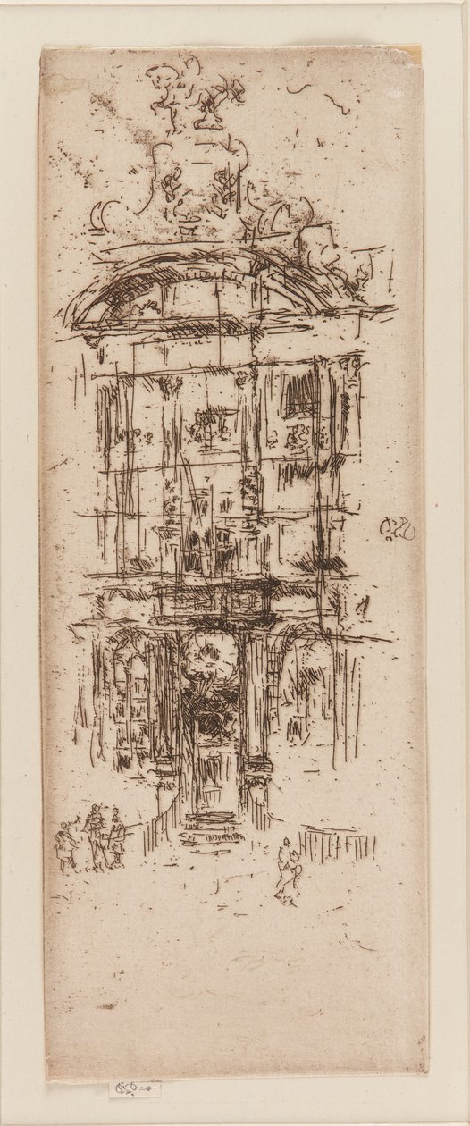 Złoty Dom, Bruksela, 1887. autorstwa James Abbott McNeill Whistler