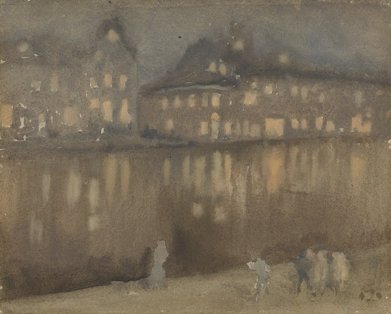 Grand Canal, Amsterdam, Nokturn, 1882. autorstwa James Abbott McNeill Whistler