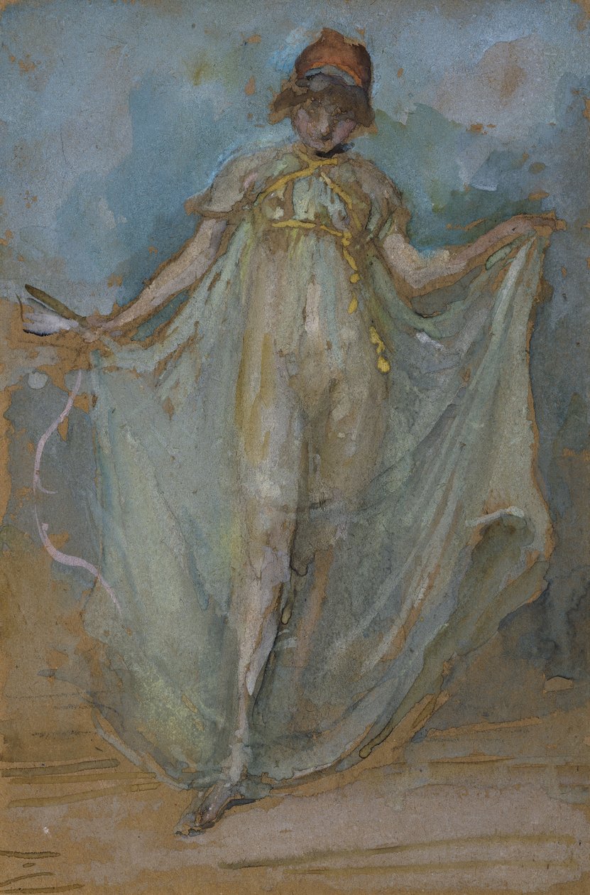 Zieleń i złoto, Tancerz, autorstwa James Abbott McNeill Whistler