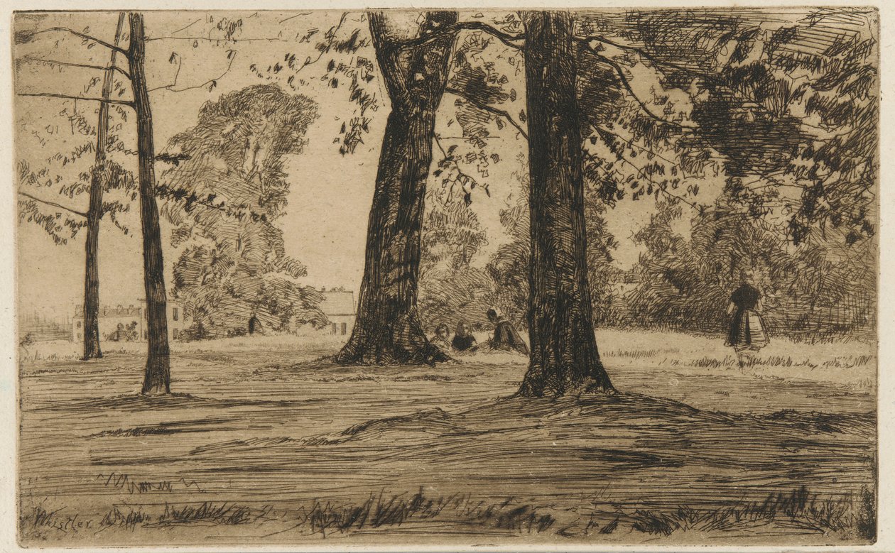 Park Greenwich, 1859. autorstwa James Abbott McNeill Whistler