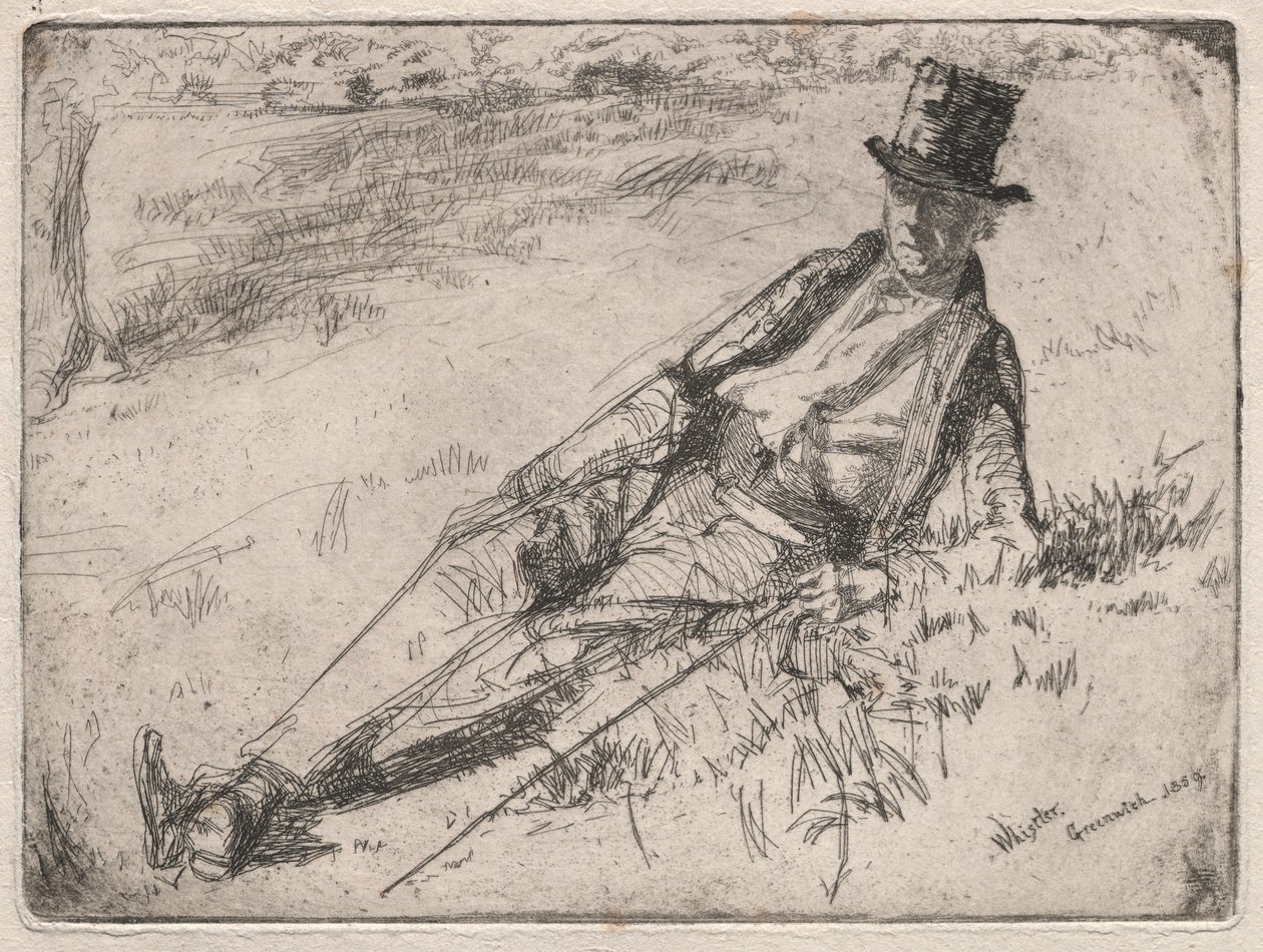 Emeryt z Greenwich, 1859. autorstwa James Abbott McNeill Whistler