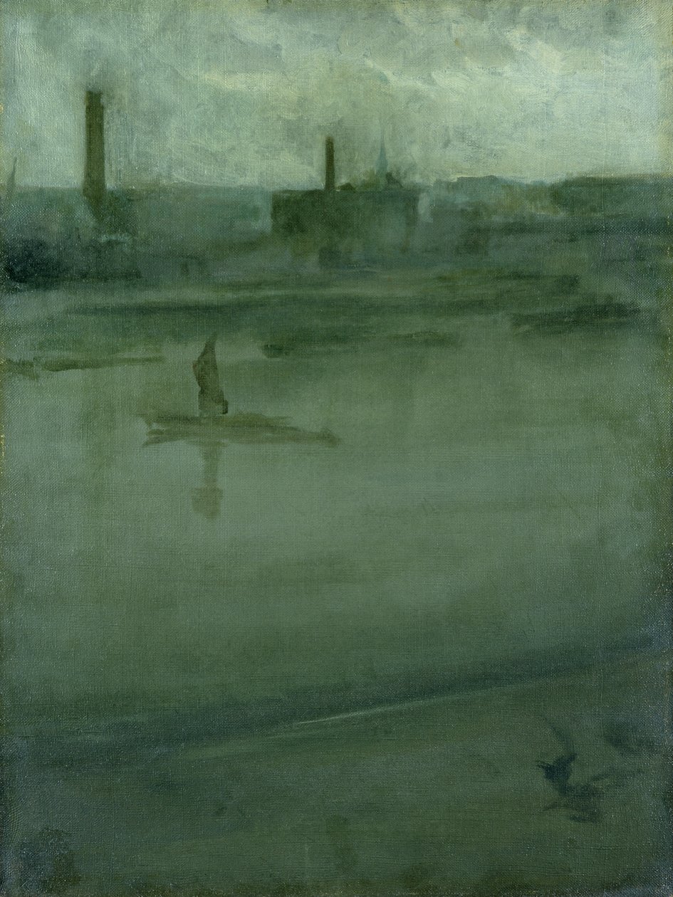 Szary i srebrny: Tamiza autorstwa James Abbott McNeill Whistler