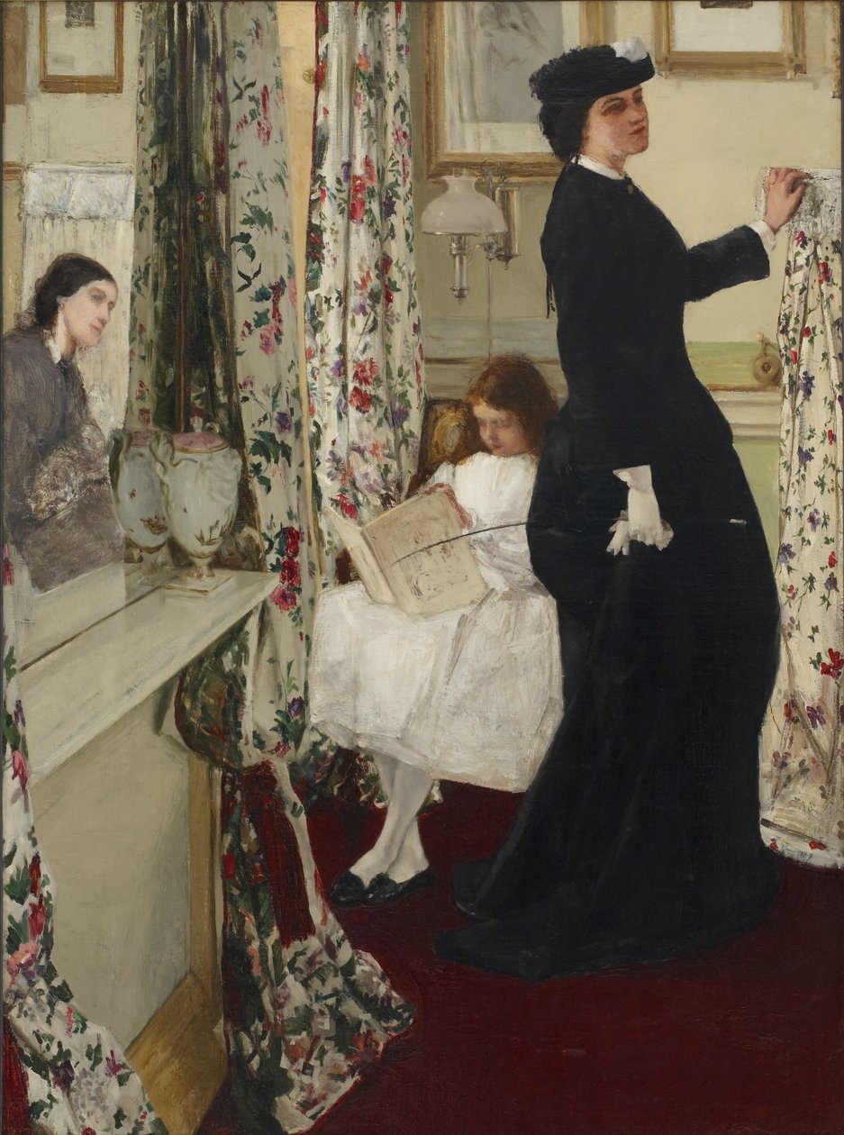 Harmonia w zieleni i róży: sala muzyczna autorstwa James Abbott McNeill Whistler