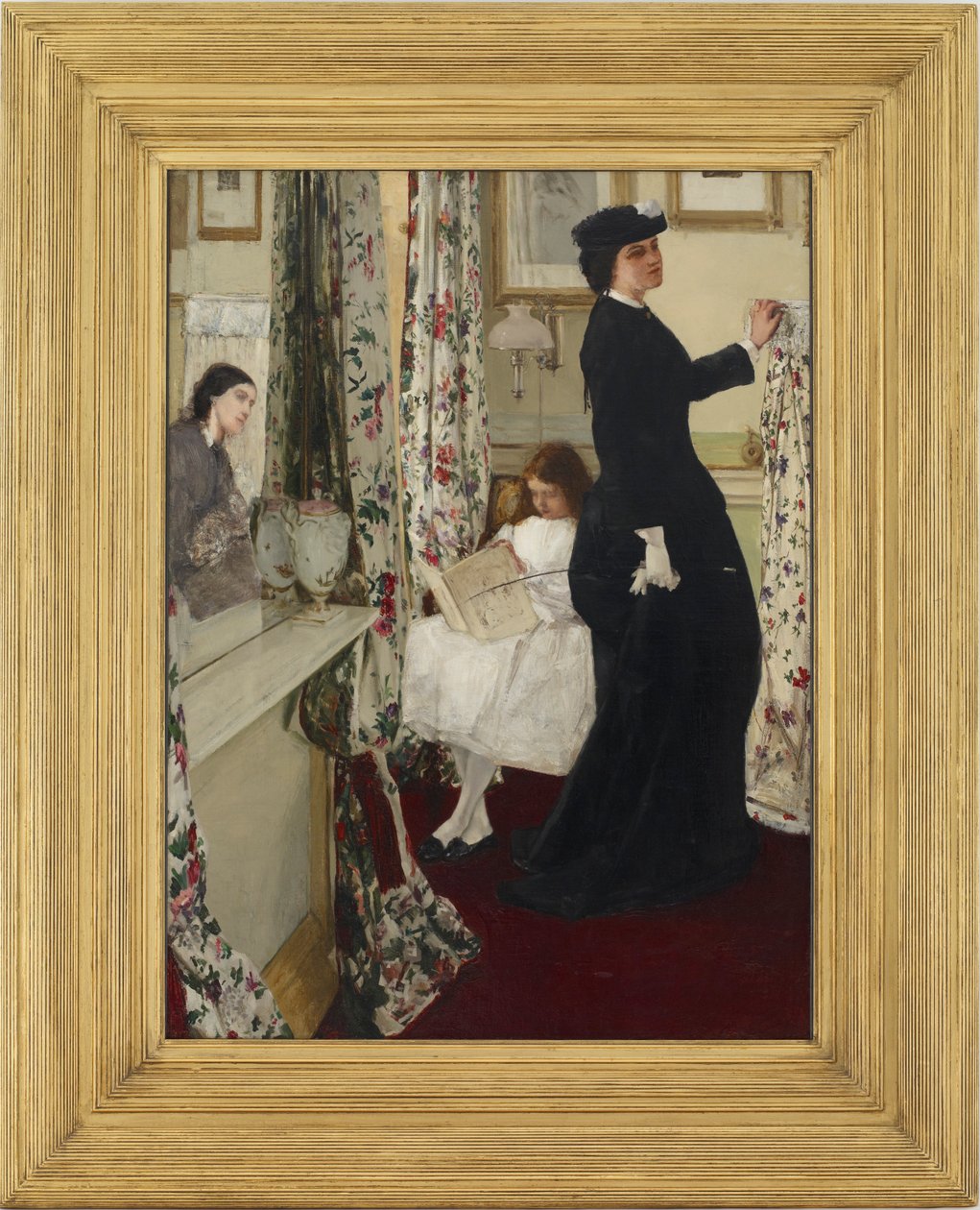 Harmonia w zieleni i róży: pokój muzyczny, 1860-1861. autorstwa James Abbott McNeill Whistler