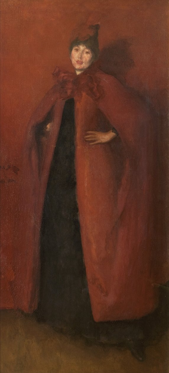 Harmonia w czerwieni: światło lampy, 1884-86 autorstwa James Abbott McNeill Whistler