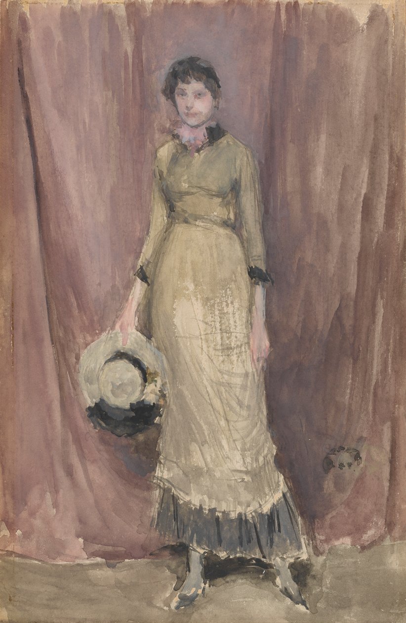 Harmonia w fiolecie i bursztynie, 1883-1884. autorstwa James Abbott McNeill Whistler