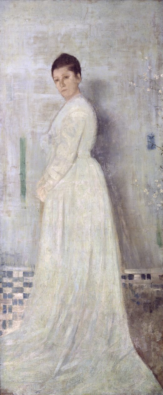 Harmonia w bieli i błękicie, ok. 1860 (olej na płótnie) autorstwa James Abbott McNeill Whistler