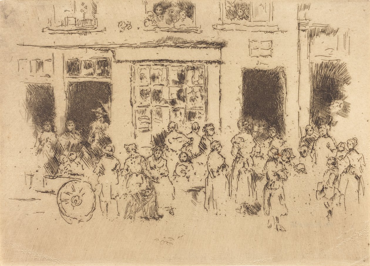 High Street, Bruksela, 1887. autorstwa James Abbott McNeill Whistler