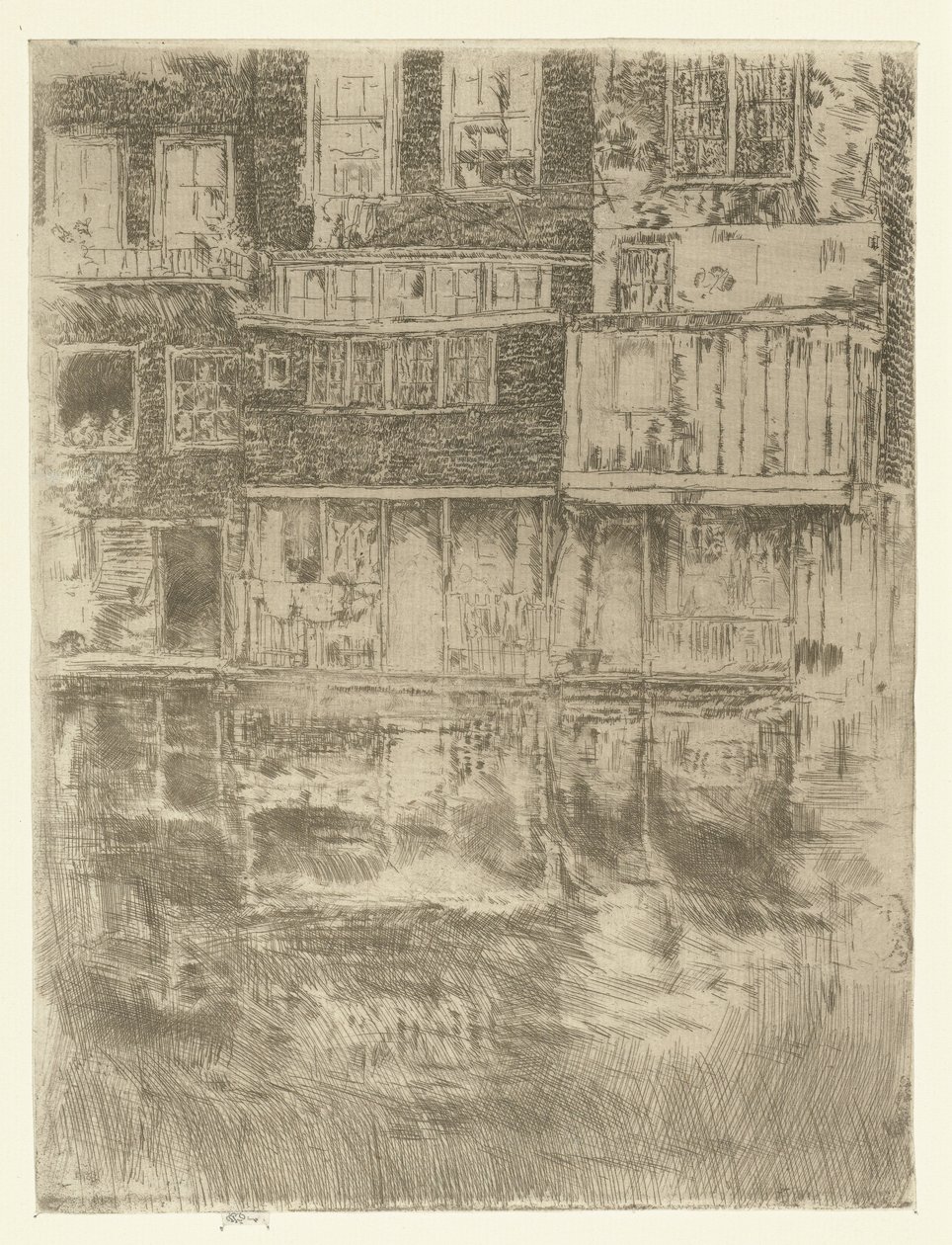 Domy w Amsterdamie Square House, Amsterdam autorstwa James Abbott McNeill Whistler
