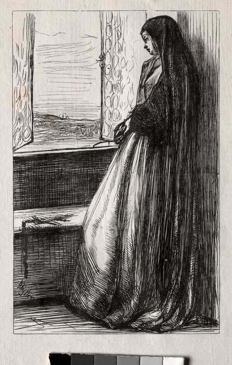 Ilustracja do hrabiego Bruckhardta w Raz w tygodniu, 1862. autorstwa James Abbott McNeill Whistler