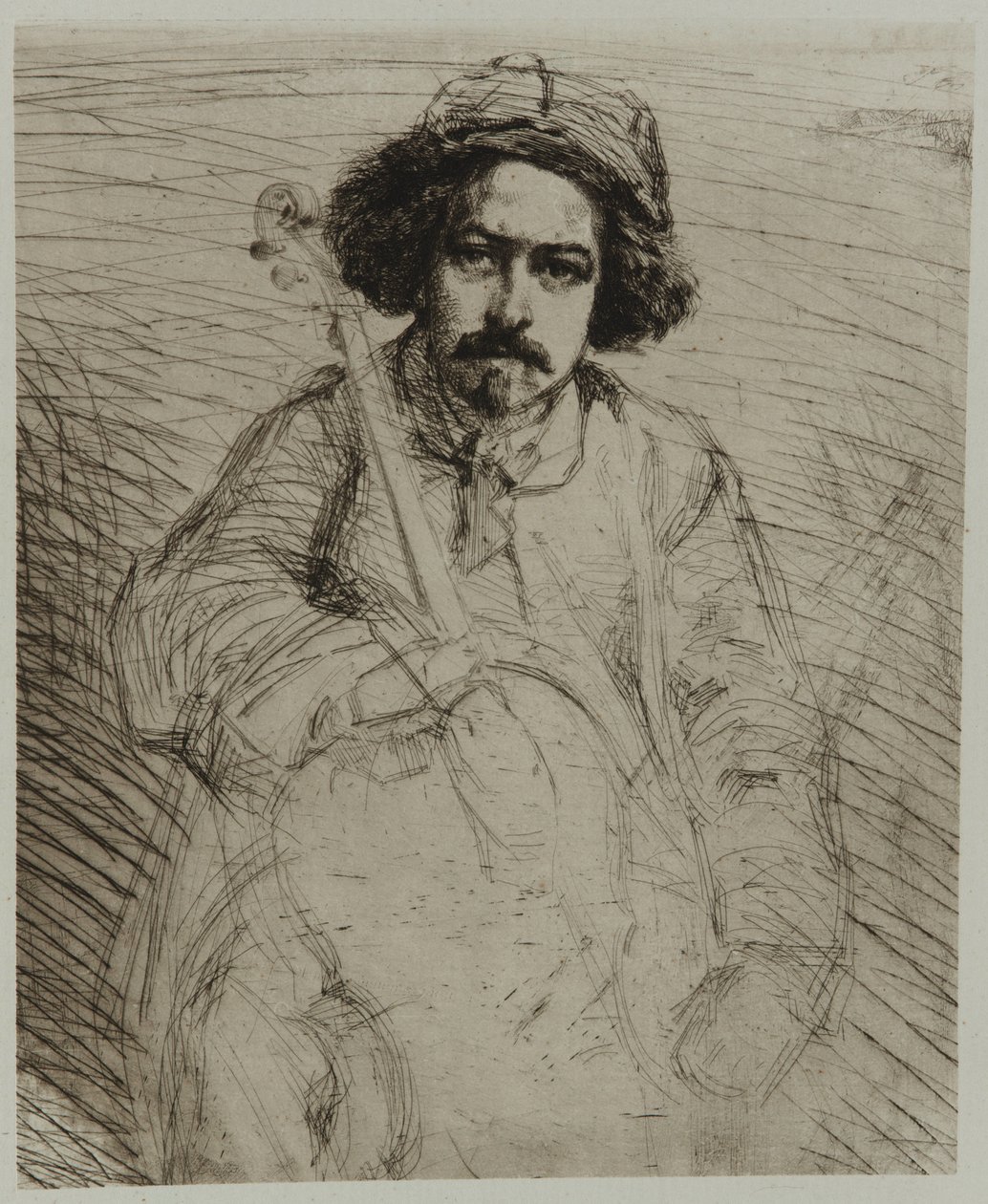 J. Becquet, Rzeźbiarz, 1859. autorstwa James Abbott McNeill Whistler