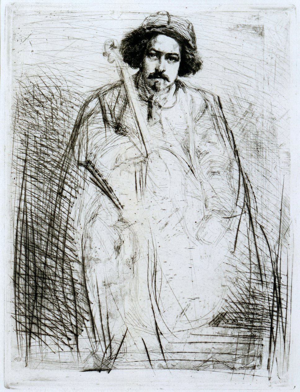 J Becquet, rzeźbiarz autorstwa James Abbott McNeill Whistler