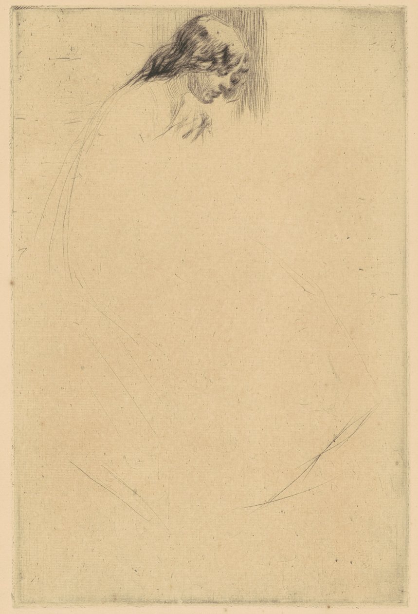 Pochylona głowa Jo, 1861. autorstwa James Abbott McNeill Whistler
