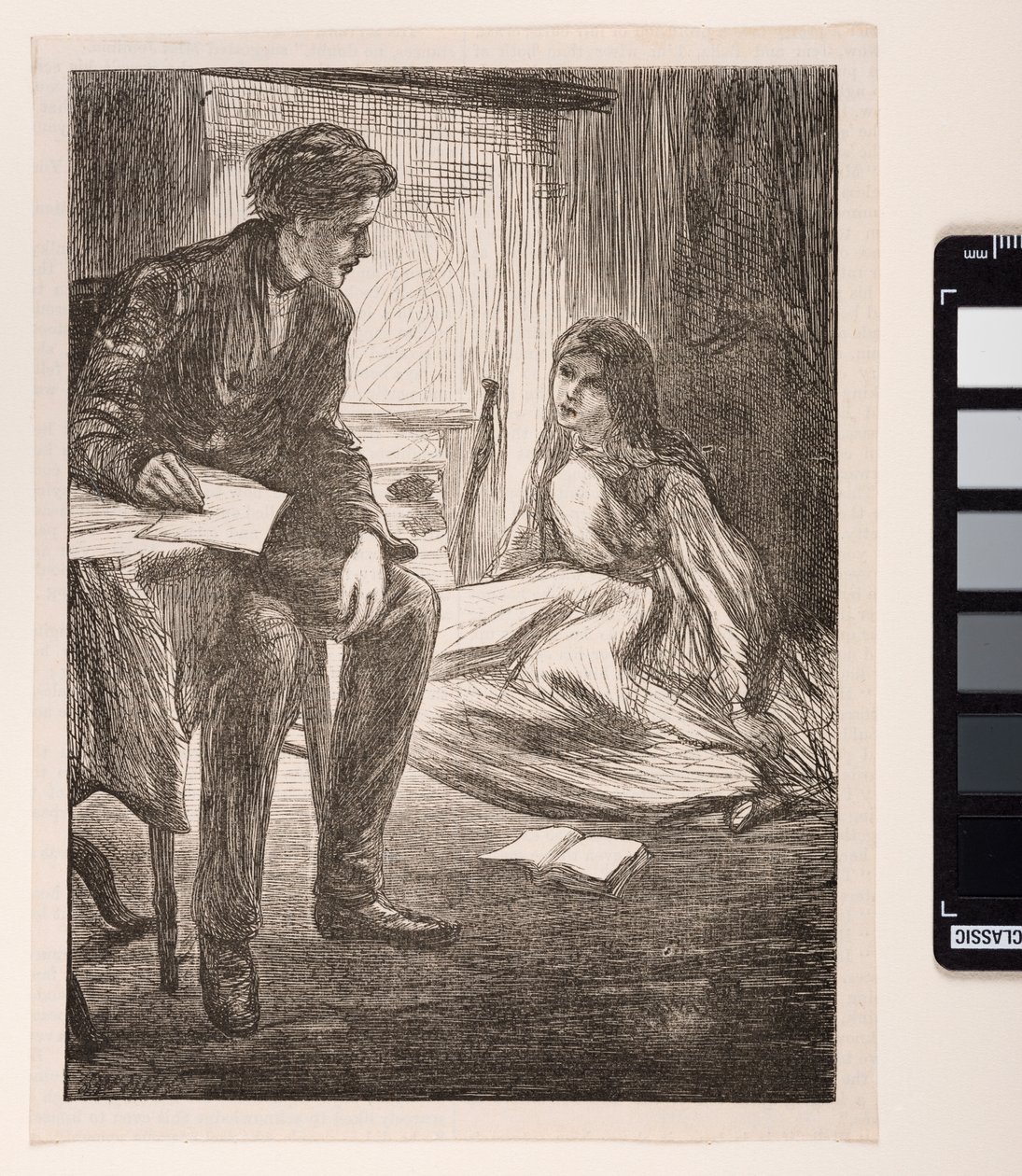 Kenneth i Lena Graeme, w „Kazaniu na proces”, 1862 autorstwa James Abbott McNeill Whistler
