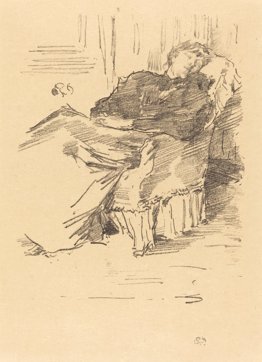 Piękna śpiąca dama, 1894. autorstwa James Abbott McNeill Whistler