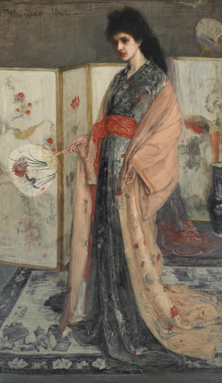 Księżniczka z Krainy Porcelany 1863-65 (olej na płótnie) autorstwa James Abbott McNeill Whistler