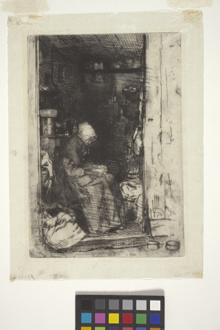 La Vielle Aux Loques (akwaforta) autorstwa James Abbott McNeill Whistler