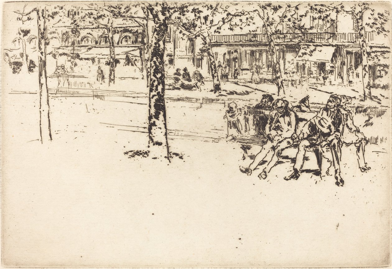 Bulwar Poissonière, 1893. autorstwa James Abbott McNeill Whistler