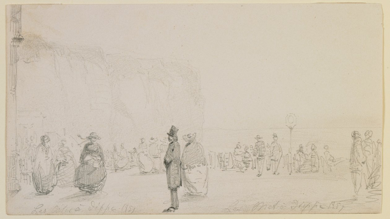 Wybrzeża w Dieppe, 1857. autorstwa James Abbott McNeill Whistler