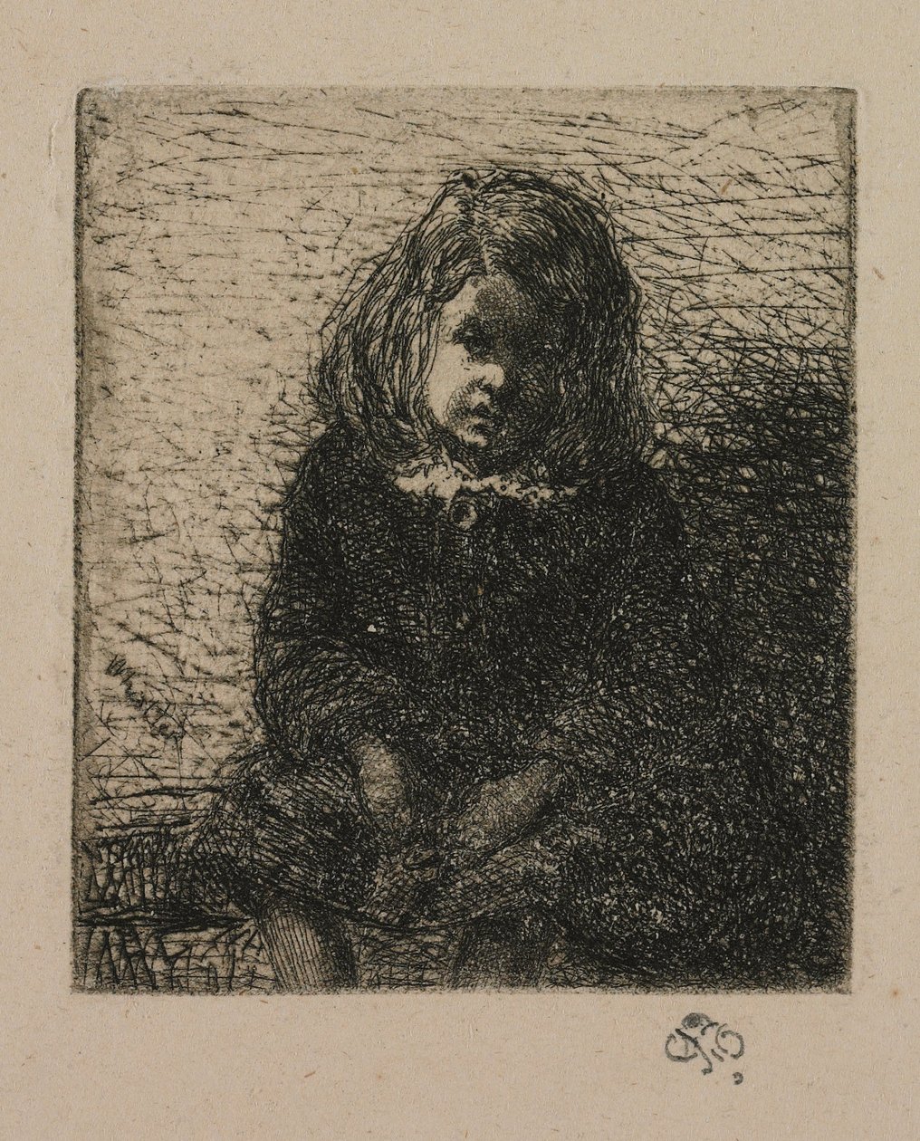 Mały Arthur z Dwunastu akwafort z natury autorstwa James Abbott McNeill Whistler