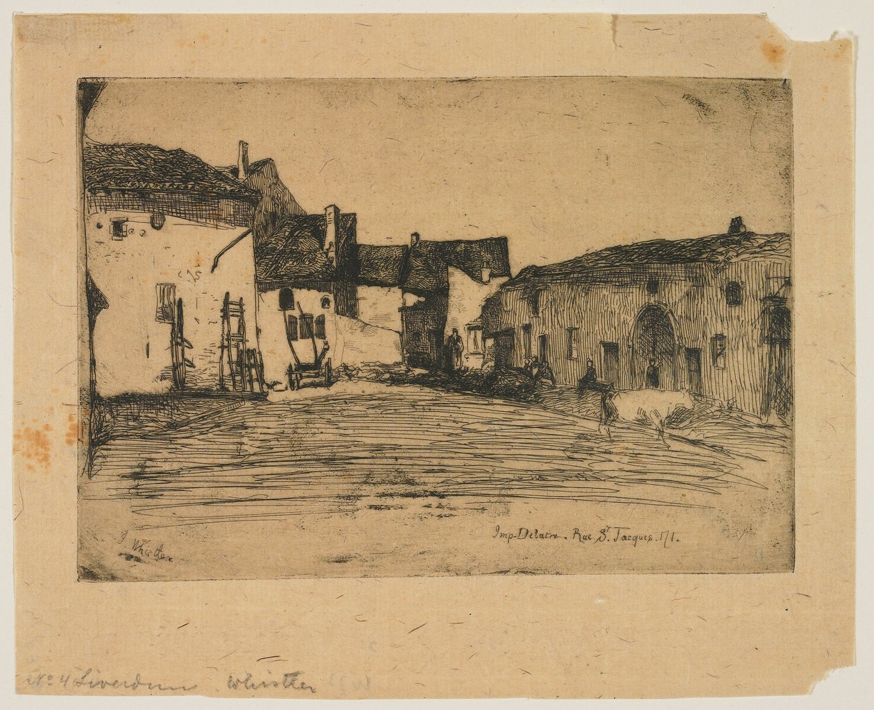 Liverdun aus Zwölf Radierungen aus der Natur autorstwa James Abbott McNeill Whistler