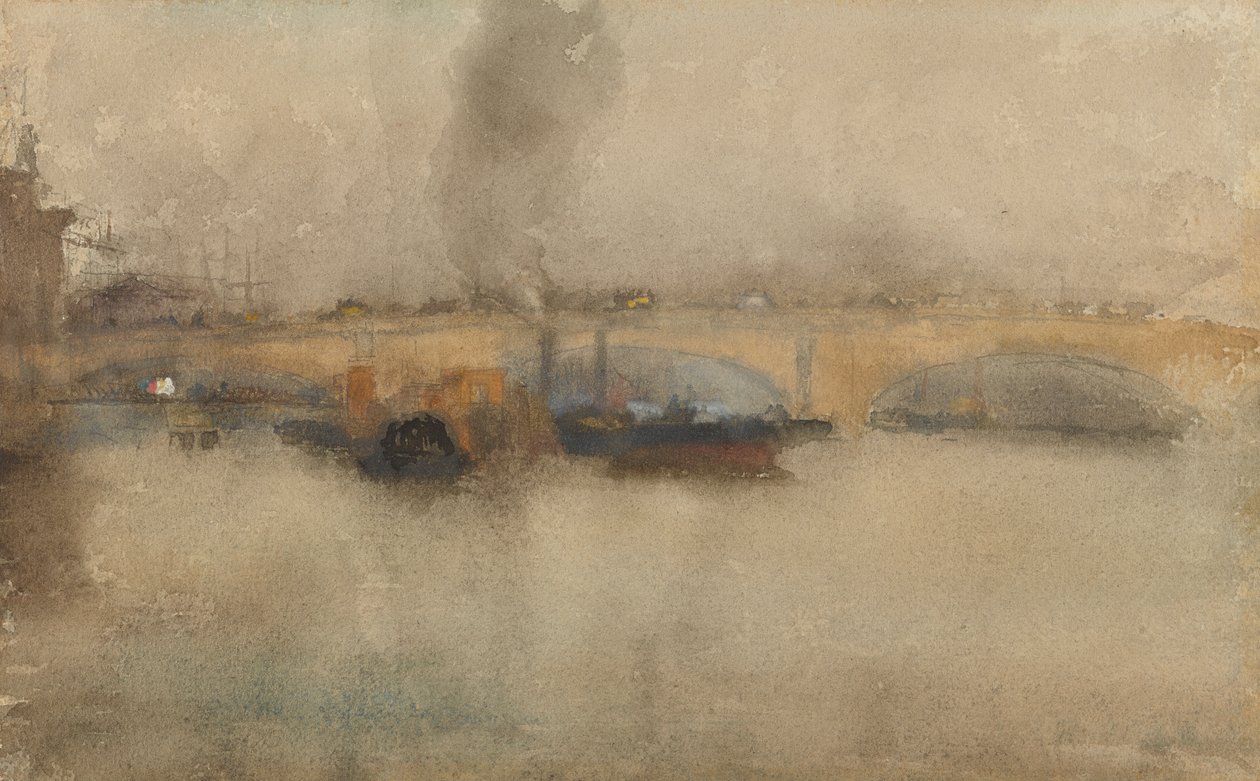 Most Londyński, 1881. autorstwa James Abbott McNeill Whistler