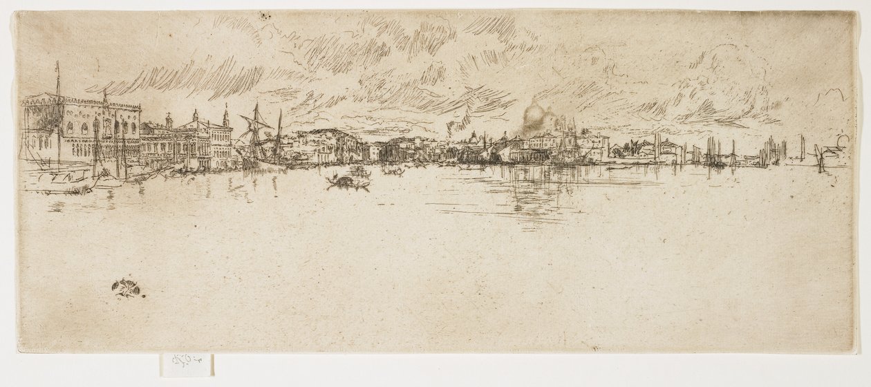 Długa Wenecja z zestawu Druga Wenecja, 1879-1880 autorstwa James Abbott McNeill Whistler