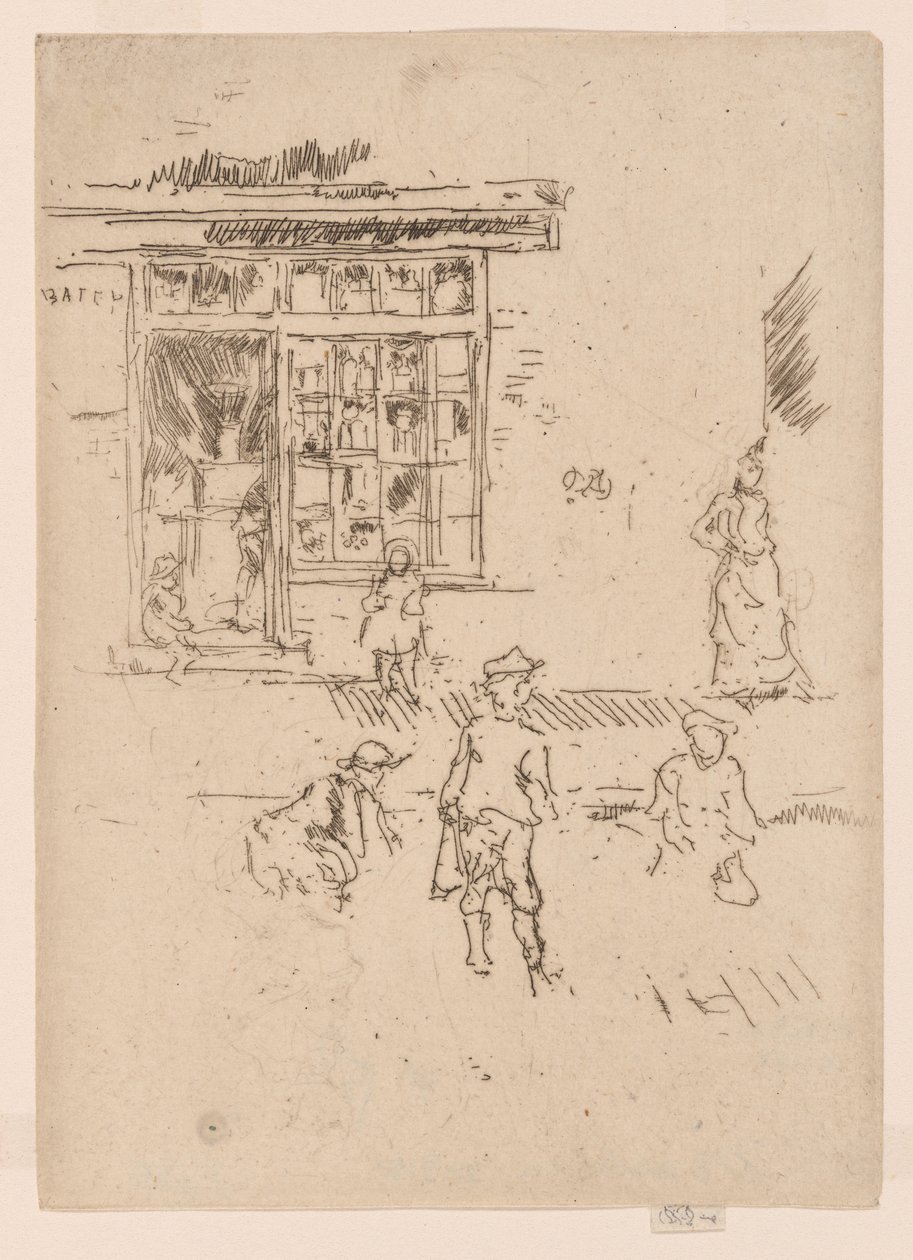 Marmury, ok. 1886-88 (akwaforta; tusz na papierze) autorstwa James Abbott McNeill Whistler