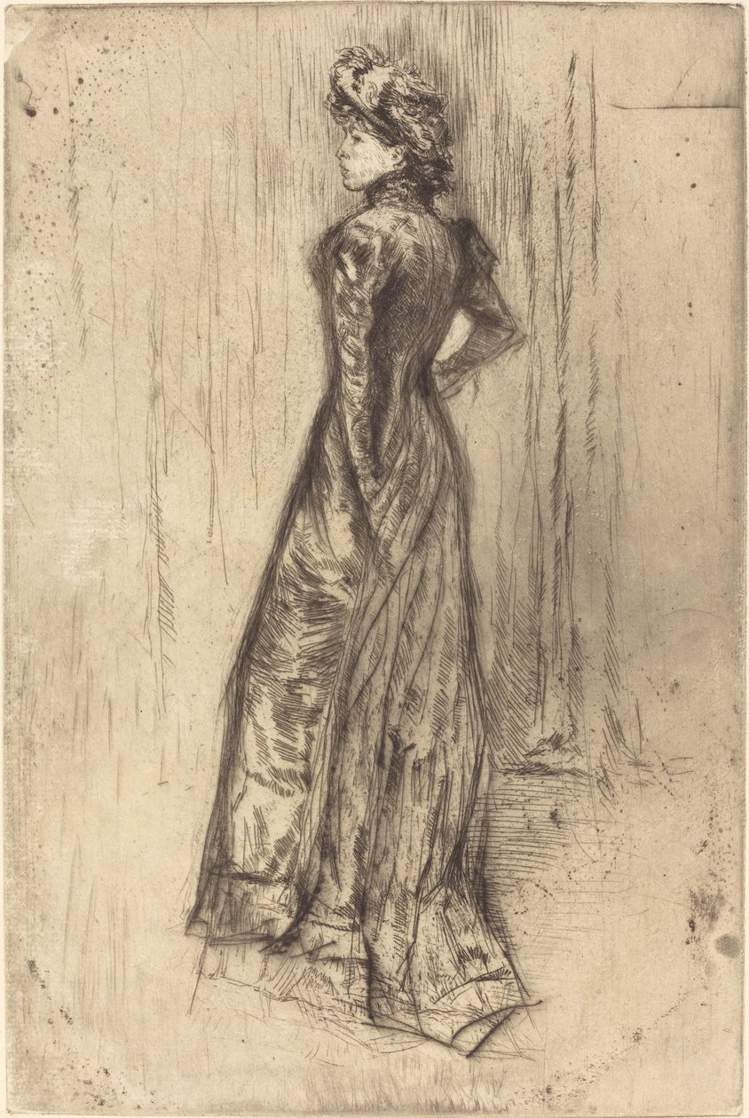 Maud, stojący, c. 1873. autorstwa James Abbott McNeill Whistler