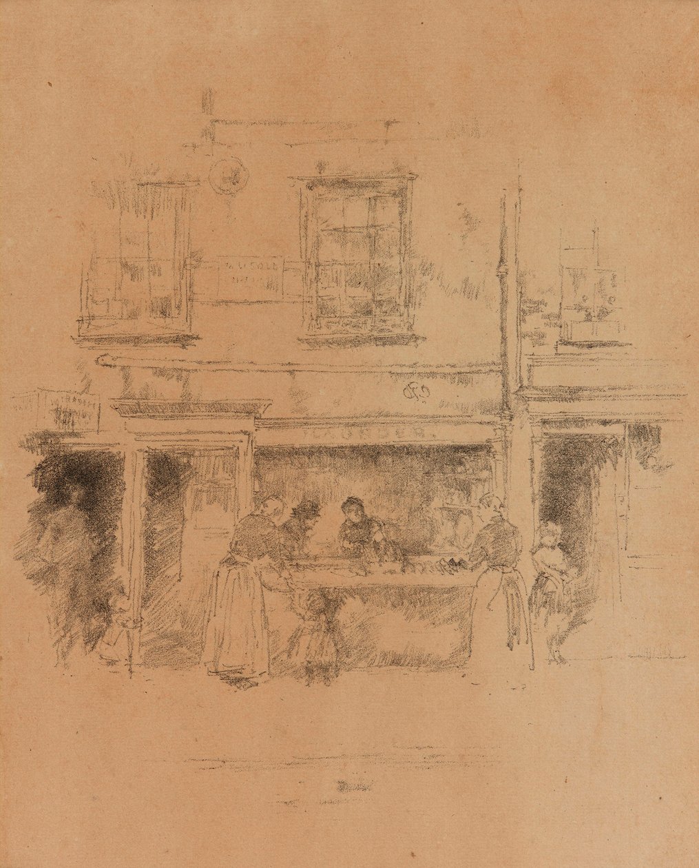 Sklep rybny Maundera autorstwa James Abbott McNeill Whistler